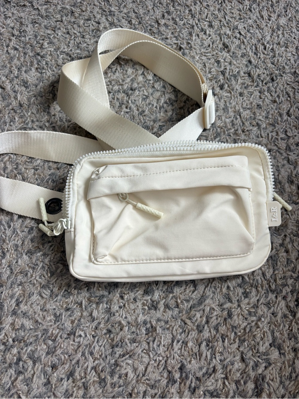 Cream Crossbody Sling Bag